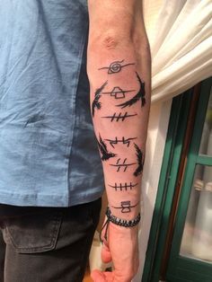 Anime Back Tattoos For Men, Anime Sleeve Tattoos For Guys, Behind Arm Tattoo For Men, Anime Tattoos Small Naruto, Domain Expansion Tattoo, Best Anime Tattoos For Men, Small Anime Tattoos For Men, Naruto Small Tattoos, Naruto Tatoos Ideas