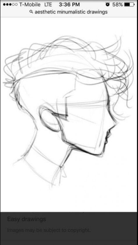 Jawline Drawing, Tumblr Art Drawings, Tumblr Drawings Easy, Sketches Cartoon, Tumblr Sketches, Hair Drawings, Pencil Sketches Easy, Tumblr Drawings, Drawing Hair