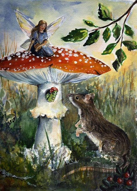 Woodland Fairy Painting, Fairy Landscape Painting, Fairy Mushroom Painting, Fairy Garden Painting Acrylic, Whimsical Fairy Art, Simple Fairy Painting, Acrylic Fairy Painting, Acrylic Fairy Painting Ideas, Fairy Painting Aesthetic