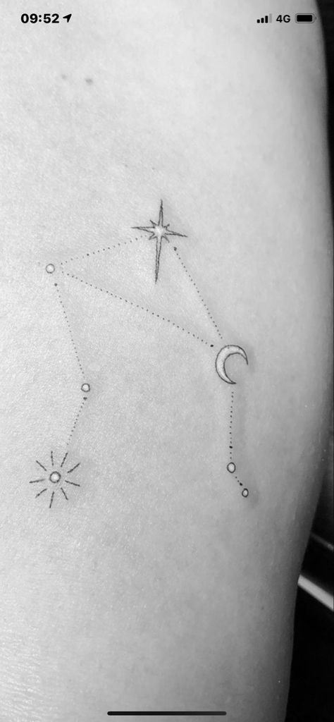 Libra Star Sign Tattoo Zodiac Constellations, Libra Ankle Tattoo, Libra Star Sign, Libra Tattoo, Tattoos Women, Leg Tattoos Women, Zodiac Constellations, Ankle Tattoo, Leg Tattoos