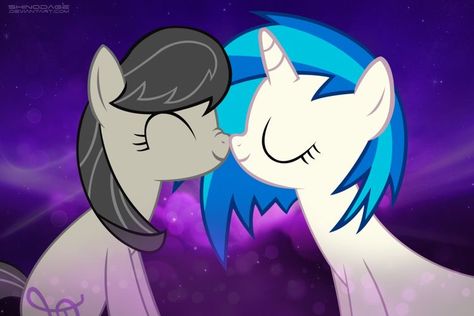 Octavia X Vinyl, Octavia And Vinyl, Dj Pon3, Octavia Melody, Dj Pon 3, Mlp Ships, Dj Vinyl, Vinyl Scratch, Derpy Hooves