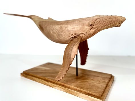 Whale Carving Wood, Wood Whale, Wooden Spoon Carving, Deep Photos, Whale Illustration, Wooden Whale, Bird Carving, Whale Art, Fish Sculpture