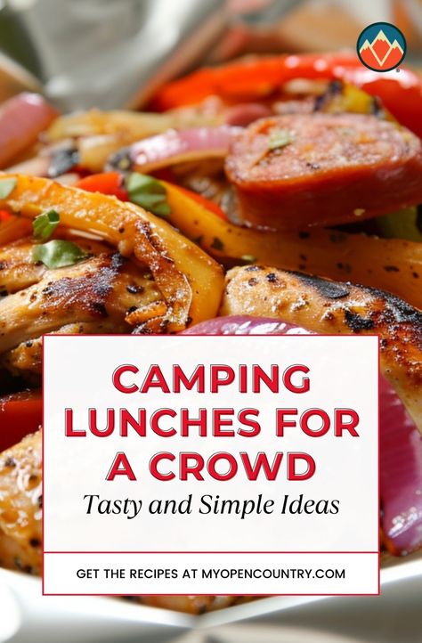 Simplify your group lunch at the campsite with these tasty ideas that are perfect for a crowd. From sandwiches to wraps and salads, these easy-to-make meals are ideal for refueling between adventures. Enjoy nutritious and satisfying lunches that are quick to prep, making them perfect for large camping gatherings. Learn more about Best Camping Meals. Camper Meal Ideas, Lunches For A Crowd, Easy Camping Lunch Ideas, Easy Camping Lunch, Camping Meals For A Crowd, Camping Lunch Ideas, Group Lunch, Hobo Meals, Easy Camping Dinners