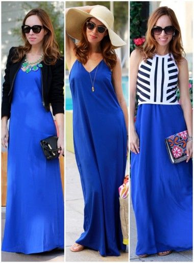 Navy Blue Maxi Dress Outfit, Blue Maxi Dress Outfit, Blue Maxi Skirt Outfit, Maxi Dress Outfit Ideas, Casual Maxi Dress Outfit, 2023 Wardrobe, Style Staples, Below The Knee Dresses, Blue Maxi Skirt