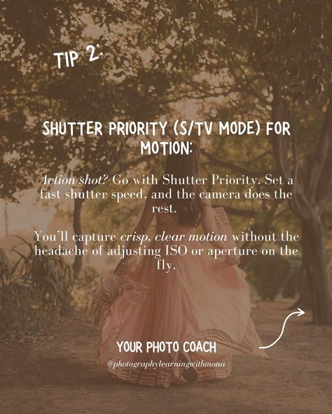 📸 Too often, beginners are told that only Manual mode is ‘real’ photography. But in many scenarios, semi-auto modes give you creative freedom and control! 👇Here’s why: 1️⃣ Aperture Priority: Control your background blur without juggling all settings. 2️⃣ Shutter Priority: Freeze motion in action-packed scenes without stressing about exposure. 3️⃣ Exposure Compensation: Lighten/darken your shot quickly in semi-auto modes – power, but simplified! 💪It’s time to build confidence without the ... Real Photography, Background Blur, Fast Shutter Speed, Exposure Compensation, Manual Mode, Creative Freedom, Build Confidence, Juggling, Confidence Building