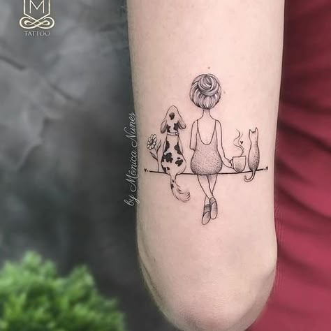 Cat And Dog Tattoo, Kitty Tattoos, Tattoo Diy, Ring Finger Tattoos, Cat Tattoos, Inspiration Tattoos, Disney Tattoo, Tiny Tattoo, Arrow Tattoo