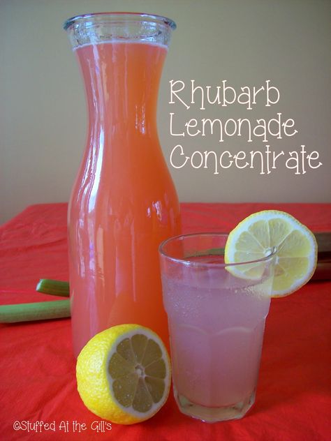 Rhubarb Lemonade, Best Rhubarb Recipes, Rhubarb Juice, Best Lemonade, Rhubarb Desserts, Lemonade Concentrate, Rhubarb Recipes, Lemonade Recipes, Garden Recipes