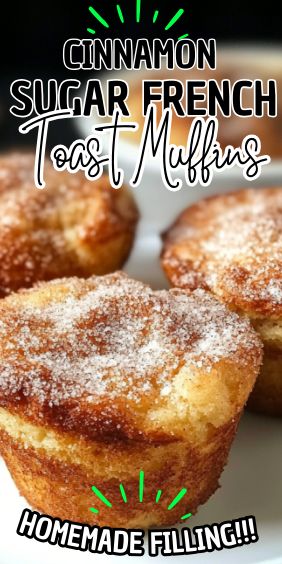 Cinnamon Sugar French Toast Muffins Cinnamon Sugar French Toast, French Toast Muffins, Cozy Weekend, Homemade Muffins, Cinnamon Toast, Breakfast Cookies, Mini Muffins, Easy Delicious, Cinnamon Sugar