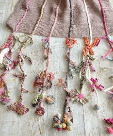 Little Treasures: The amazing crochet of Sophie Digard Hantverk Diy, Sophie Digard, Freeform Crochet, 자수 디자인, Textile Jewelry, Beautiful Knitting, Art Textile, Crochet Art, Crochet Scarves