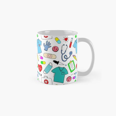 Medical Mug Design, Doctor Mug Design, Clay Cafe, Medical Pictures, Nursing Accessories, Cup Design, Medical Supplies, Home Decor Accessories, Mug Designs