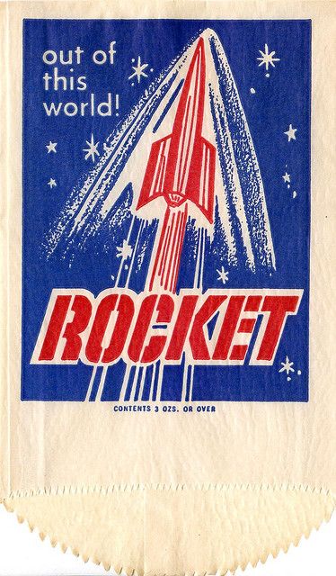 Rocket Ice Pop Vintage Fireworks, Rocket Pop, Retro Packaging, Flat File, Rocket Ships, Matchbook Art, Beer Mats, Space Race, Vintage Packaging