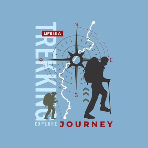 Hiking Shirt Design, Adventure Artwork, Camping Tattoo, Camp Logo, Banner Design Layout, Adventure Logo, New Shirt Design, T Shirt Logo Design, Desain Buklet