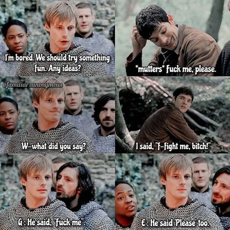 Colin Morgan Merlin, Merthur Fanart Kiss, Merthur Memes, Merlin Memes, Merlin Funny, Merlin Show, Merlin Series, Merlin Fandom, Merlin Cast