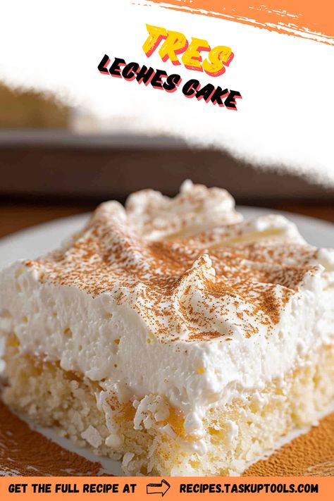 Indulge in the heavenly delight of Tres Leches Cake, a traditional Latin American dessert that is sure to impress! This moist and creamy cake is soaked in a blend of three milks, creating an irresistible flavor and texture that melts in your mouth. Perfect for celebrations or a sweet treat at home, discover the secrets to making this exquisite dessert from scratch. Explore our easy-to-follow recipe, tips for the best results, and variations to suit your taste. Pin this must-try recipe and transform Best Tres Leches Cake Recipe, Cake Tres Leches, Tres Leches Recipe, Three Milk Cake, American Dessert, Creamy Cake, Tres Leches Cake Recipe, Dessert From Scratch, Latin American Recipes