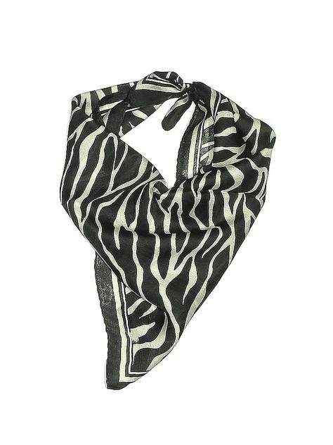 Unbranded Scarf Size: One Size Accessories - used. No Fabric Content, Zebra Print | Scarf: Black Zebra Print Accessories Printed Silk Scarf, Zebra Print, Silk Scarf, Do Good, Second Hand Clothes, Clean Out, Thrift Store, Fun Things To Do, Buy And Sell