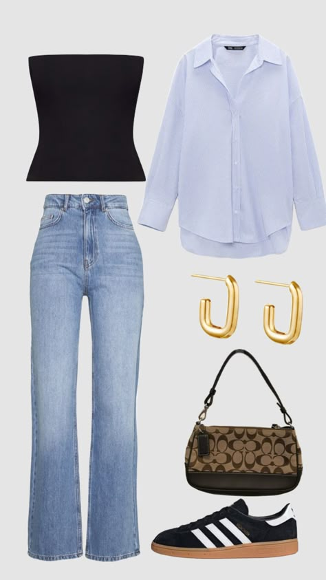 #valentinesdayoutfit #simpleoutfit #classyoutfit #scandistyle #blackoutift #summeroutfits #elevatedcasualoutfits Mode Zara, Europe Outfits, Uni Outfits, Looks Street Style, Cute Everyday Outfits, Mode Inspo, 가을 패션, Cute Simple Outfits, Looks Style