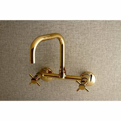 Wall Mount Kitchen Faucet, Bridge Faucet, Early American Style, Wall Faucet, Bar Faucet, Black Kitchen Faucets, Wall Mount Faucet, Kingston Brass, Kitchen Sink Faucets