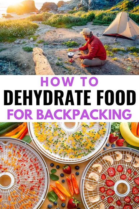 Dehydrate Meals For Camping, Dehydrated Food For Backpacking, Diy Backpacking Food, Dehydrated Recipes Backpacking, Dehydrator Meals Backpacking, Dehydrated Breakfast Recipes, Backpacking Dehydrated Recipes, Dyhrated Food Recipes, Scout Camping Meals