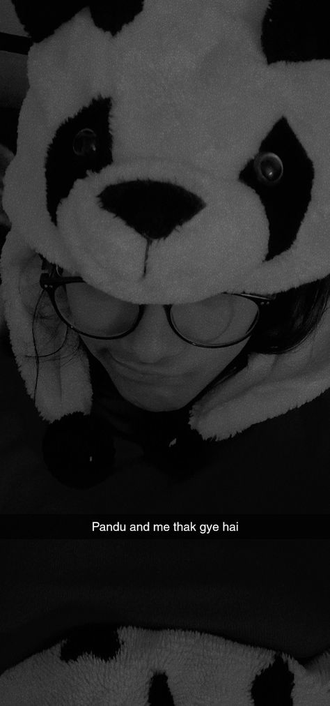 Just me and my panda tired from studying hence snapchat - ing Tired From Studying, Snapchat Streaks, Snapchat Streak, Radhe Krishna, Just Me, Krishna, Snapchat, The Day, Quick Saves