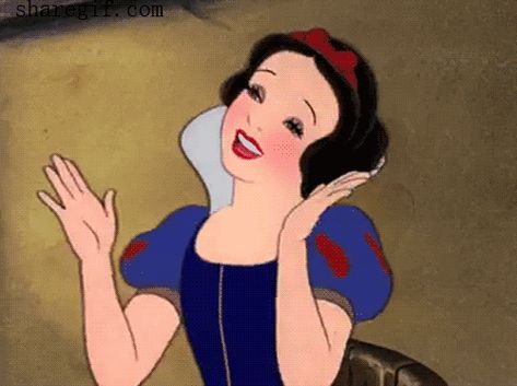 Clapping Gif, Gif Dark, Walt Disney Princesses, Disney Princess Tattoo, Pitch Dark, Best Gif, Princess Snow White, Disney Princess Snow White, Clap Clap