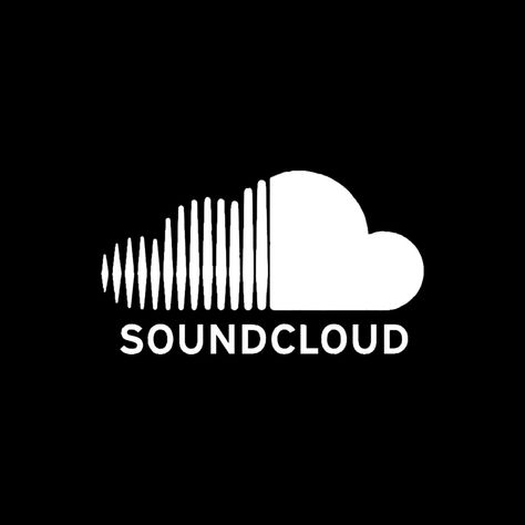 Black Soundcloud Icon, Soundcloud App Icon, Soundcloud Logo, Soundcloud Icon, Black Homescreen, Black And White Logos, Dark Icons, Iphone App, App Icon Design