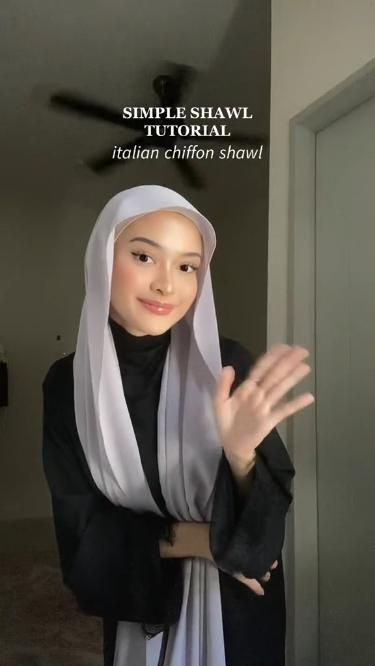 Chiffon Scarf Hijab Tutorial, Easy Chiffon Hijab Tutorial, Chiffon Hijab Style Tutorial, Chiffon Scarf Tutorial Hijab Styles, Shawl Chiffon Tutorial, Sifon Hijab, Chiffon Shawl Hijab Tutorial, Hijab Style Chiffon, Hijab For Square Face Shape