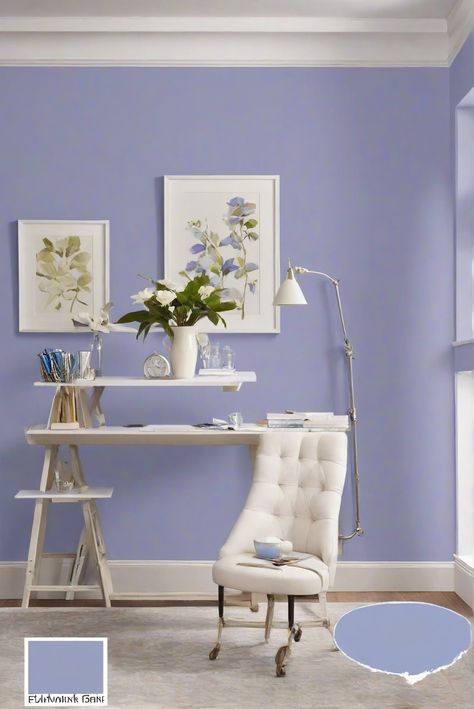 perfect periwinkle wall paint, periwinkle paint color, periwinkle wall color, periwinkle interior paint
home decorating, home interior, space planning, interior design space planning Periwinkle Walls Living Room, Periwinkle Wall Color, Periwinkle Room Ideas, Periwinkle Bedroom Walls, Periwinkle Walls, Periwinkle Wall Paint, Periwinkle Palette, Periwinkle Paint Color, Sherwin Williams Periwinkle Paint Colors