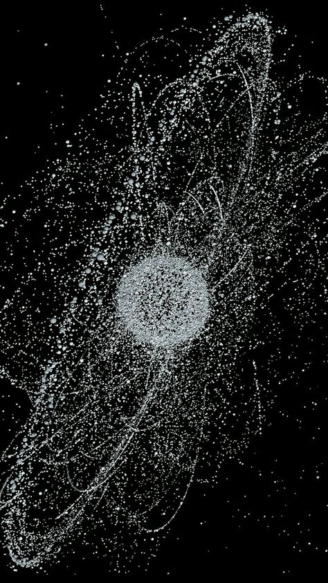 Space Debris Art, Multiverse Art, Adidas Iphone Wallpaper, Outer Space Wallpaper, Space Art Gallery, Space Debris, Space Story, Moon Dust, Wall Drawing