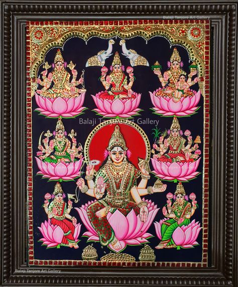 Balaji Tanjore Art Gallery and tanjore paintings | Chennai | Tamil Nadu | India Lakshmi Tanjore Painting, Ashta Lakshmi, Tanjore Art, God Blessings, Indian Traditional Paintings, Tanjore Paintings, Whatsapp Profile, Kerala Mural Painting, Pooja Room Door Design