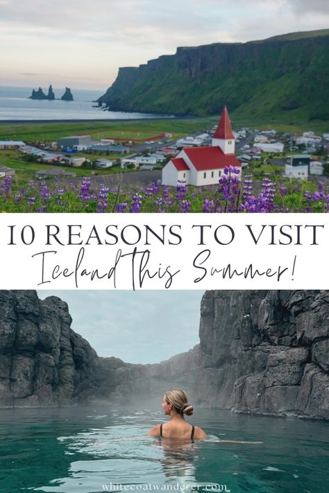 top 10 reasons why you should choose Iceland for your summer travel destination! Best things to do in Iceland, summer travel, summer vacation destinations, Iceland travel, bucket list travel, travel guides Iceland In The Summer, Summer In Iceland, Iceland In July, Iceland Pictures, Iceland Bucket List, Iceland Summer, Things To Do In Iceland, Summer Travel Destinations, Iceland Itinerary