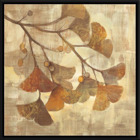 PTM Images Ginkgo, Size: 16.75 x 16.75, Black Gingko Art, Ginkgo Art, Ginko Leaves, Ginko Biloba, Gingko Biloba, Ginkgo Tree, Peach Puff, Gingko Leaves, Brown Leaves