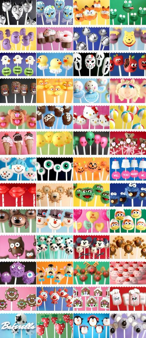 Cake Pop Receita, Cake Pop Designs, Pop Cupcakes, Cupcakes Decorados, Cake Pop Recipe, Cookie Pops, Picnic Food, Cake Balls, Cake Pop