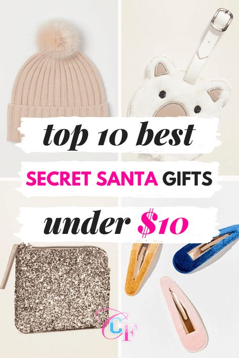 Best secret santa gifts under $10 for 2019 #secretsanta #christmasgifts #secretsantagifts #holidaygifts #christmasgiftideas #giftideas 10 Secret Santa Gifts, Cool Christmas Nails, Community Event Ideas, Best Secret Santa Gifts, Happy Birthday To A Friend, Desk Organization Ideas, Secret Santa Gift Ideas, Christmas Decora, Girls Secrets