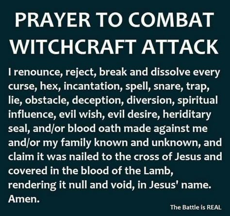 Prayer to combat witchcraft Deliverance Prayers, Spiritual Warfare Prayers, Spiritual Attack, Everyday Prayers, Prayer For Protection, Spiritual Prayers, Miracle Prayer, Prayer For Family, Christian Prayers