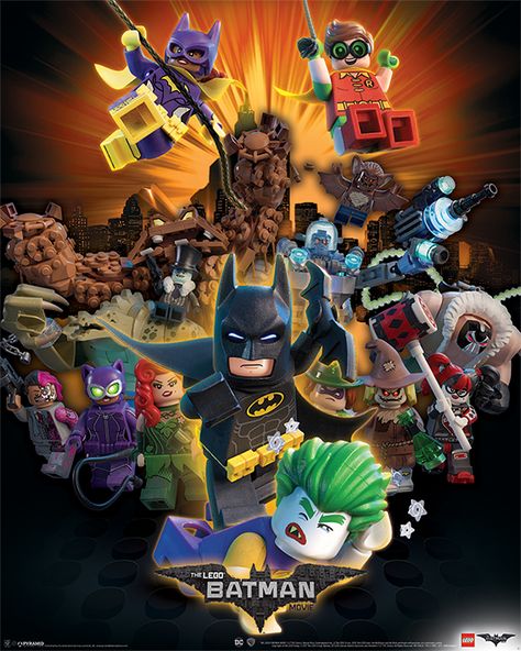 Batman Lego Movie, Lego Movie Poster, Batman Movie Posters, Miss Hulk, The Lego Batman Movie, Lego Wallpaper, Lego Knights, Batman Film, Giant Poster