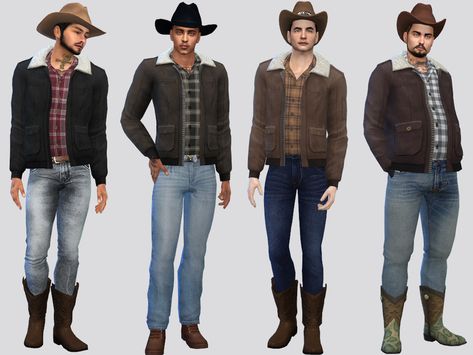 Sims 4 Yellowstone Cc, Sims 4 Cc Farm Clothes Male, Sims 4 Sheriff Cc, Sims Western Cc, Sims 4 Cc Cottagecore Clothes Men, Sims 4 Farmer Clothes, Sims4 Western Cc, Sims 4 Yellowstone, Farmer Sims 4 Cc