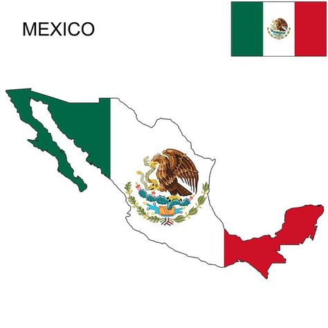 Mexico Flag Map and Meaning 1 Mexican Flag Drawing, Eagle Drawing Easy, Mexico Drawing, Mexican Flag Eagle, Congratulations Pictures, Mexico Wallpaper, Mexico Country, New Mexico Flag, Flag Drawing