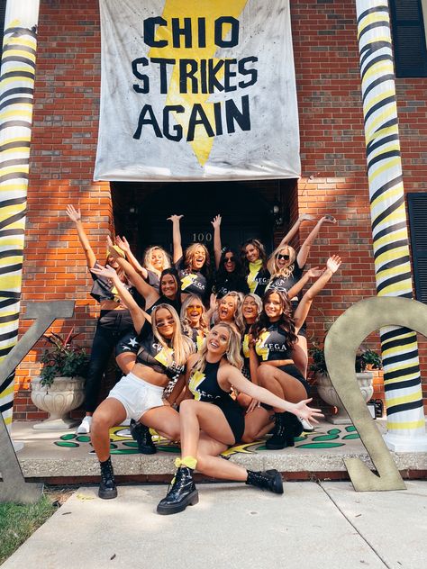 Storm Bid Day, Chi Omega Bid Day, Sorority Recruitment Themes, Sorority Rush Themes, Sorority Themes, Recruitment Themes, Recruitment Ideas, Rush Week, Sorority Banner