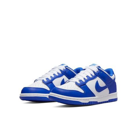 Nike Dunk Low GS 'Racer Blue' DV7067-400 Nike Shoes Blue, Nike Shoes Women Fashion, Pretty Sneakers, Nike Shoes Girls, Blue Jordans, Preppy Shoes, Pretty Shoes Sneakers, Nike Models, Jordan 13 Retro