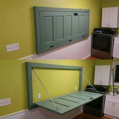 Upcycle Door, Old Basement, Basement Laundry Room, Laundry Room Flooring, Folding Laundry, Laundry Room Remodel, Laundry Room Storage, Laundry Mud Room, Laundry Room Makeover