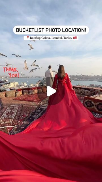 @rooftopgalata | Thank you so much @thelosttwo for visiting us 🙏🙏😍😍  #turkey #istanbul #cappadocia #galatatower #flyingdress | Instagram Istanbul Photo Ideas, Turkey Photoshoot, Reactions Pictures, Turkey Trip, Movie Pictures, Cappadocia Turkey, Turkey Istanbul, Incredible Places, Istanbul Turkey