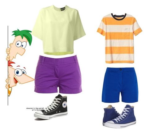 Phineas And Ferb Outfits, Phineas And Ferb Costume Diy, Phones And Ferb Costume, Finneas And Ferb Costume, Phineas Y Ferb Disfraz, Phineas And Ferb Cosplay, Phineas And Ferb Costume, Phineas E Ferb, Rangers Apprentice