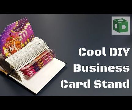 CooL DIY Business Card Stand : 5 Steps (with Pictures) - Instructables Card Stand Diy, Diy Business Card Holder, Business Card Holder Display, Card Holder Display, Wall Decor Amazon, Business Card Displays, Business Card Stand, Unique Business Card, Cat Proofing