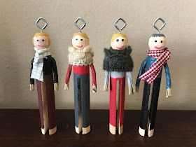 Serendipitous Discovery: DIY Clothespin People Family Christmas Ornament Tutorial Clothes Pin Ornaments, Christmas Ornament Tutorial, Clothespin Ornament, Clothespin Crafts Christmas, Clothespin People, Clothespin Art, Dolly Pegs, Felt Cupcakes, Wooden Peg Dolls