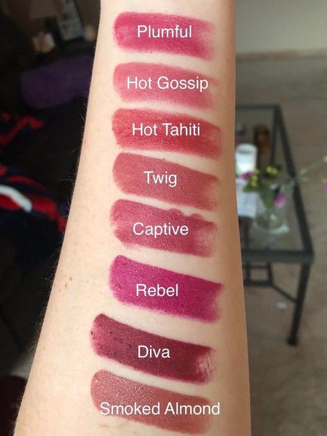 Captive Mac Lipstick, Mac Smoked Almond, Mac Twig, Summer Lipstick Colors, Mac Makeup Lipstick, Mac Makeup Looks, Best Mac Lipstick, Mac Lipstick Swatches, Mac Lipstick Shades