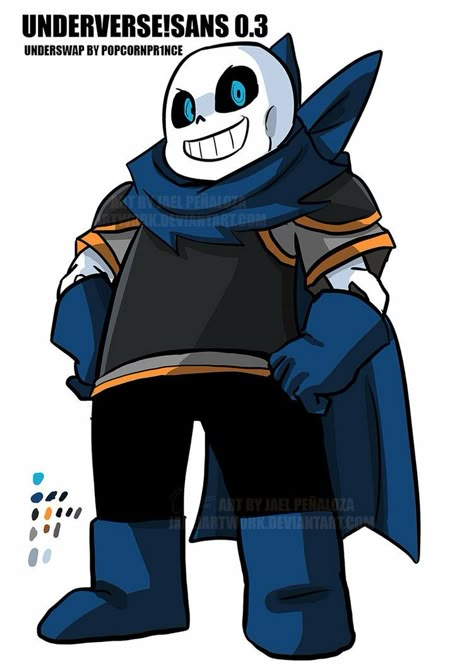 Swap Sans Underverse, Undertale Cringe, Blueberry Design, Underswap Sans, Blueberry Sans, Swap Sans, Undertale Game, Star Sanses, Ut Art