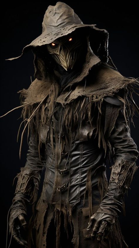 Scare Crow Halloween Costume, Crow Halloween Costume, Costume Halloween Homme, Emo Anime Pfp, Scarecrow Cosplay, Pfp Emo, Hairstyles Ladies, Scarecrow Batman, Crow Halloween