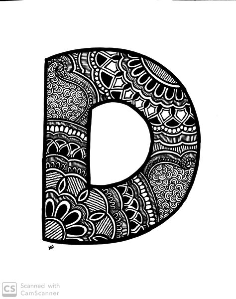 'D' Letter Doodle #Doodle #Henna #Mandala #Doodling #Pattern #Design #D #Letter Letter Doodle, The Letter D, Letter D, Mandala Art, Design Ideas, Created By, Design, Art