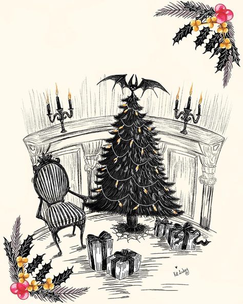 Christmas Lockscreen, Scary Christmas, Last Day To Order, Halloween Props Diy, Santa Art, Creepy Christmas, Xmas Wallpaper, Dark Christmas, Christmas Tree Art