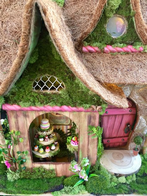 Fairy Bakery, Gnome Garden Ideas, Faerie House, Bakery Aesthetic, Fairy Realm, Bakery Store, Fairy Things, Fairies Garden, Fairy Village